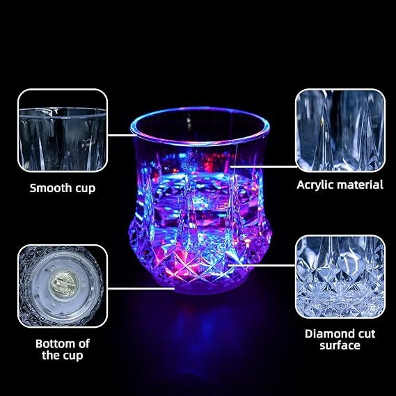 Crystal LED Light up Water Glass